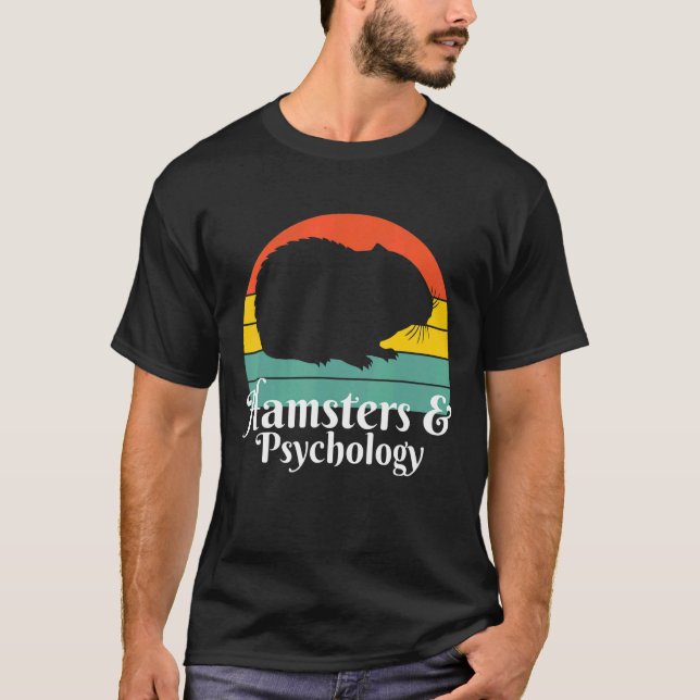 Hamster und Psychologie T-Shirt (Vorderseite)