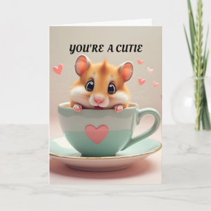 Hamster Valentinstagskarte Karte