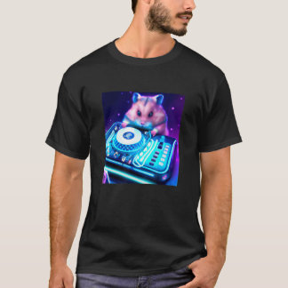 Hamster Vaporwave DJ Aesthetic Boys Girls Men Wom T-Shirt