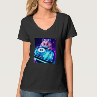 Hamster Vaporwave DJ Aesthetic Boys Girls Men Wom T-Shirt