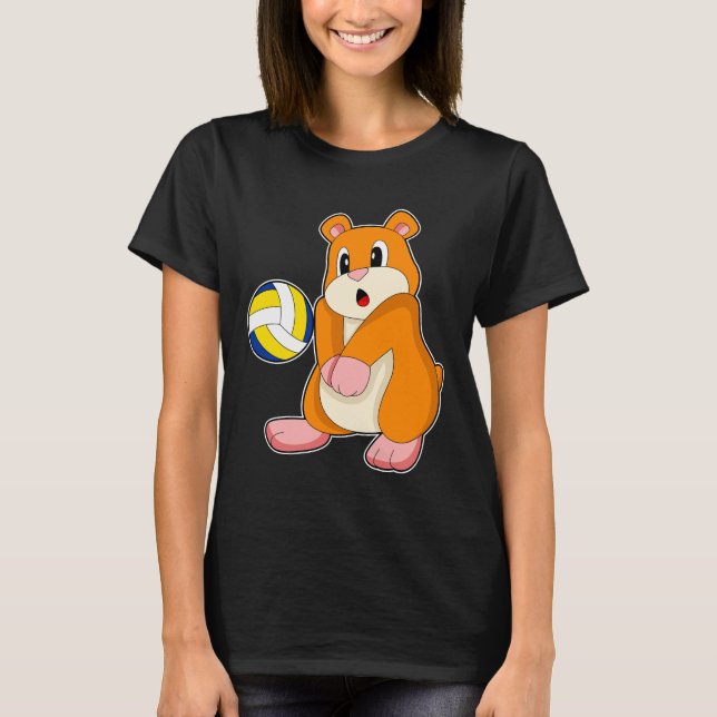 Hamster Volleyball T-Shirt (Vorderseite)