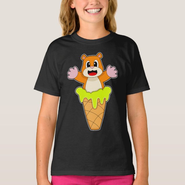 Hamster-Waffeleis T-Shirt (Vorderseite)