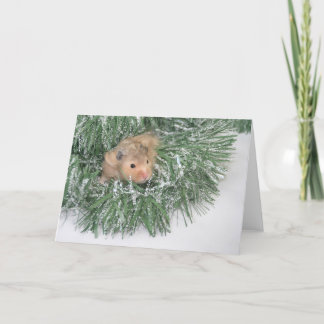 Hamster-Weihnachten Feiertagskarte