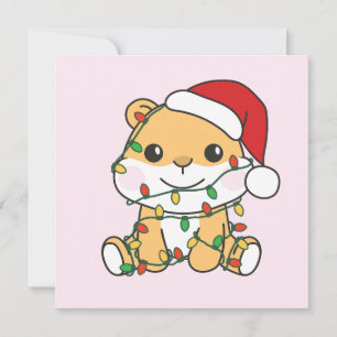 Hamster Weihnachts-Wintertiere Holiday Hamsters Feiertagskarte