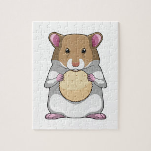 Hamster with Biscuit