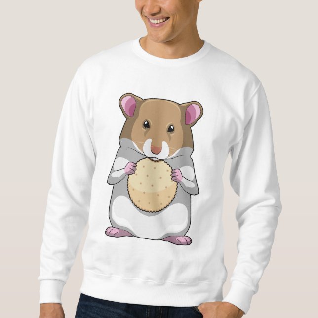 Hamster with Biscuit Sweatshirt (Vorderseite)
