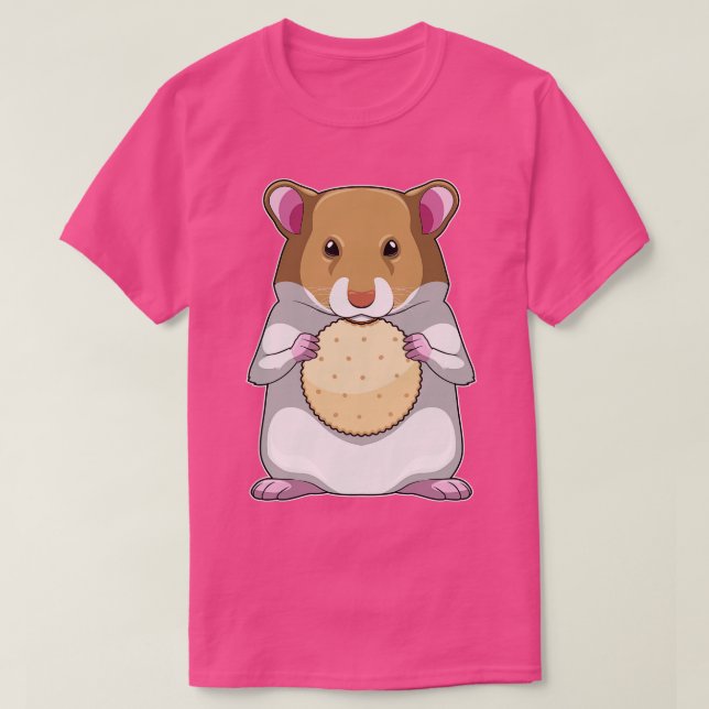 Hamster with Biscuit T-Shirt (Design vorne)