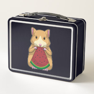 Hamster with Watermelon Metall Brotdose