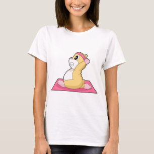Hamster-Yoga-Fitness-Gymnastik T-Shirt