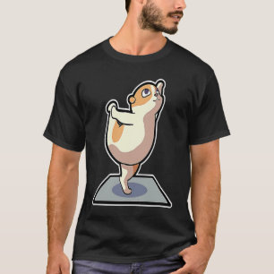 Hamster-Yoga-Posen Sport Gymnastik Ohm Herzschlag T-Shirt
