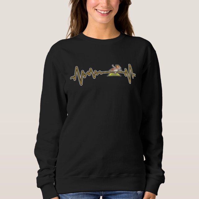 Hamster Yoga Poses Sport Gymnastics Ohm Heartbeat  Sweatshirt (Vorderseite)