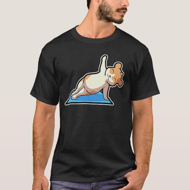 Hamster Yoga Poses Sport Gymnastics Ohm Heartbeat  T-Shirt (Vorderseite)