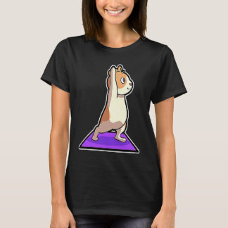 Hamster Yoga-Übungen Sport Gymnastik Ohm Herzschla T-Shirt