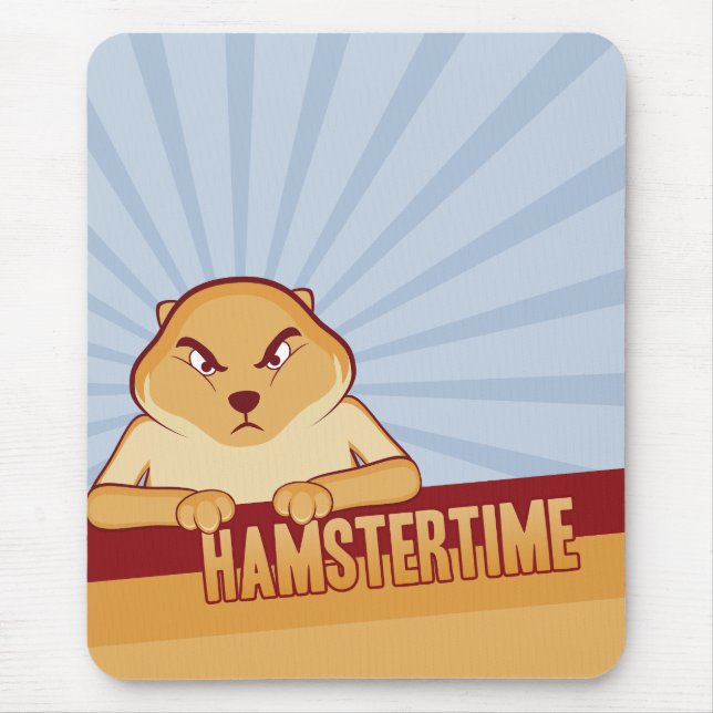 Hamster-Zeit Mousepad - Vertikale (Vorne)