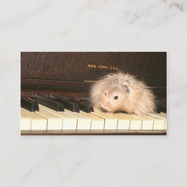 Hamsterklavier-Visitenkarte Visitenkarte (Vorderseite)