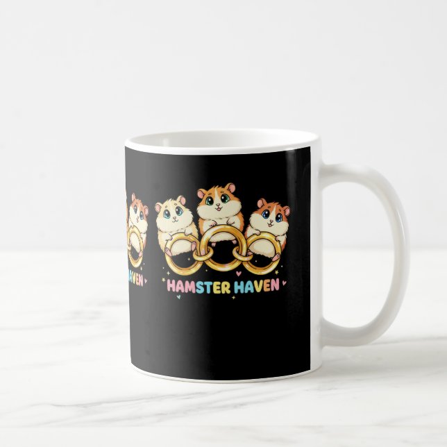 Hamsterparadies Süßes Ringdesign Kaffeetasse (Rechts)