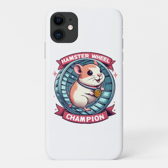 Hamsterrad-Champion Case-Mate iPhone Hülle (Rückseite)