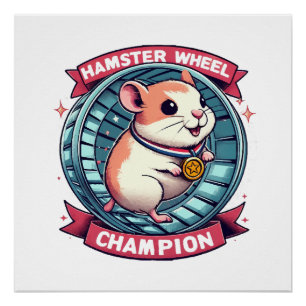 Hamsterrad-Champion Poster