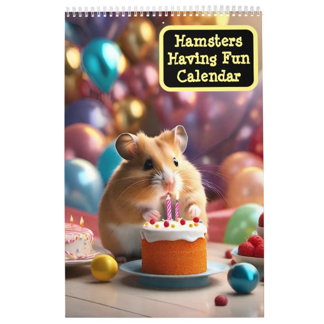 Hamsters ayant un calendrier amusant (Protection)