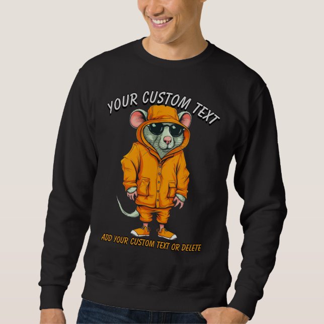 Hamsters Lover's stilvolle Tiermode Sweatshirt (Vorderseite)