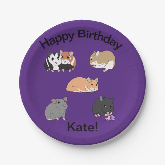 Hamsters Pappteller (Vorderseite)