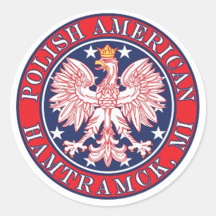 Hamtramck Michigan Polish Runder Aufkleber