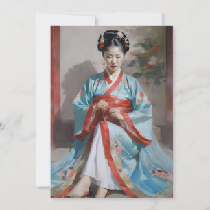 Han Chinese Women F Feiertagskarte