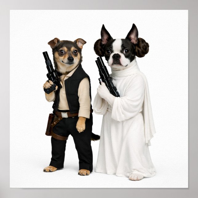 "Han & Leia" Poster (Vorne)