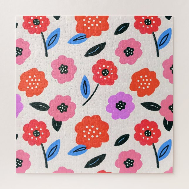 Han zeichnet Blumenmuster (Vertikal)