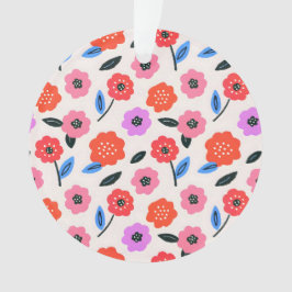 Han zeichnet Blumenmuster Ornament