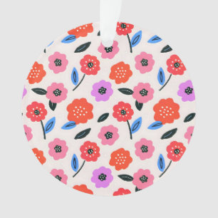 Han zeichnet Blumenmuster Ornament
