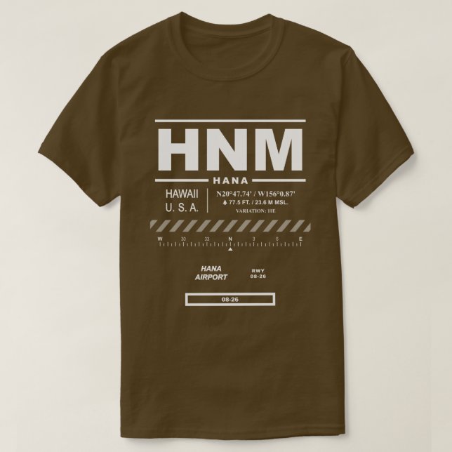 Hana Airport HNM T - Shirt (Design vorne)