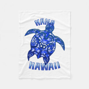 Hana Hawaii Vacation Tribal Turtle Fleecedecke