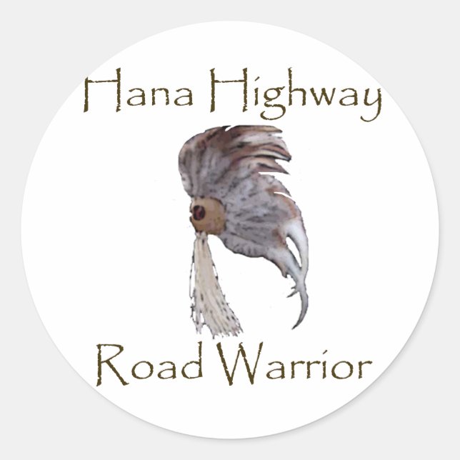 Hana Highway Road Warrior Aufkleber (Vorderseite)