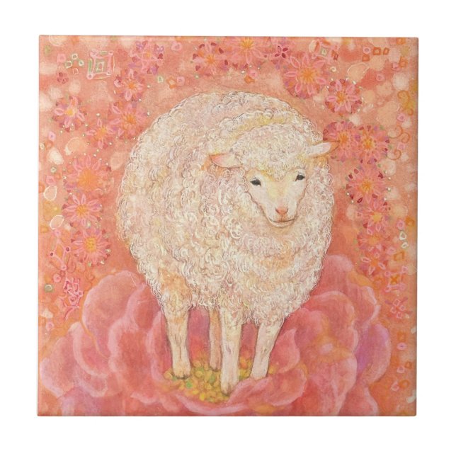 Hana-hitsuji: The Fairy Lamb Fliese (Vorderseite)