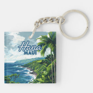 Hana Maui Hawaii Road à Hana Beach Coast Retro