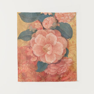 Hana-Tawawa: The Blossoming Camellia - Tapestry Wandteppich