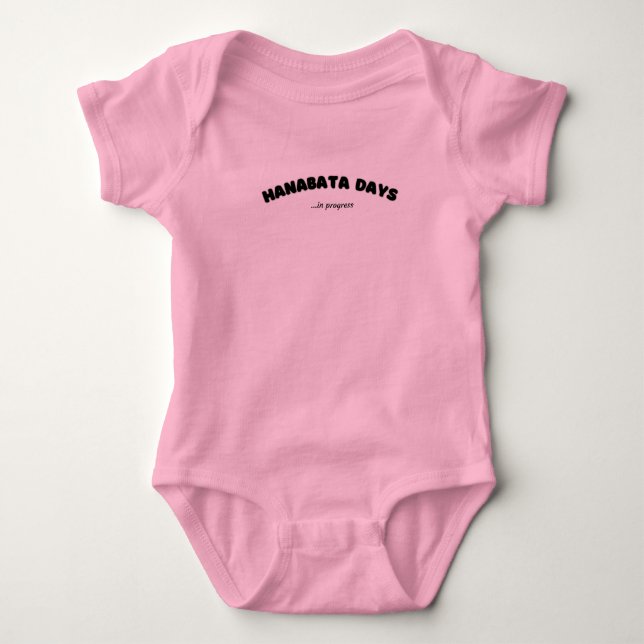 Hanabata Days Onsie, Hawaiian Pidgin, Englisch Baby Strampler (Vorderseite)