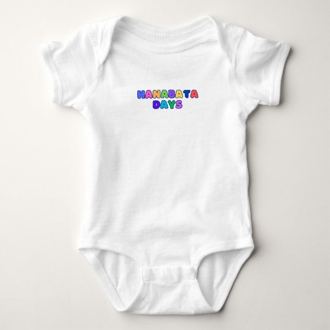 Hanabata Days Rainbow Colors Baby Strampler (Vorderseite)