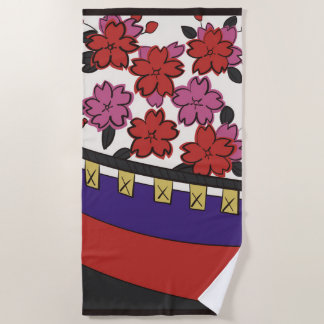 Hanafuda "Sakura-ni-maku" Strandtuch