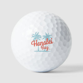 Hanalei Bay Hawaii Insel Kauai Golfball