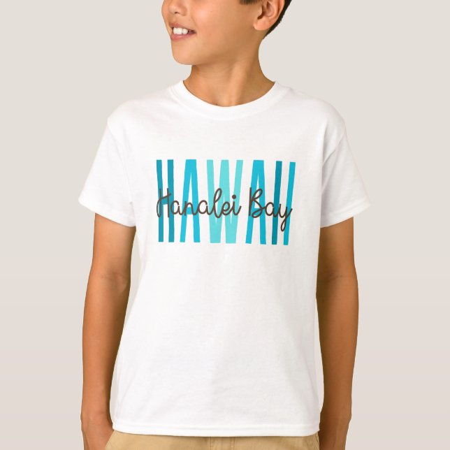 Hanalei Bay Hawaii (Ozean) T-Shirt (Vorderseite)