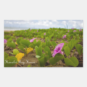 Hanalei Bay, Kauai-Blume   Aufkleber für benutzerd