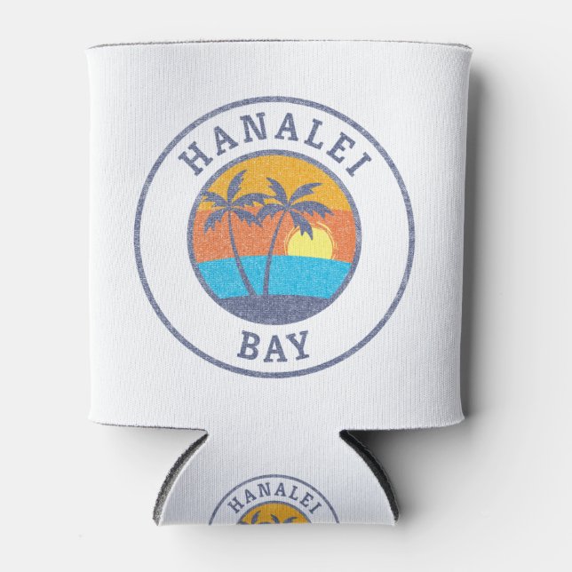 Hanalei Bay, Kauai Faded Classic Style Dosenkühler (Vorderseite)