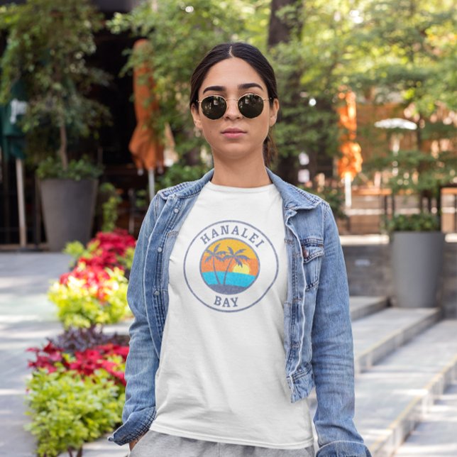 Hanalei Bay, Kauai Faded Classic Style T-Shirt (Von Creator hochgeladen)