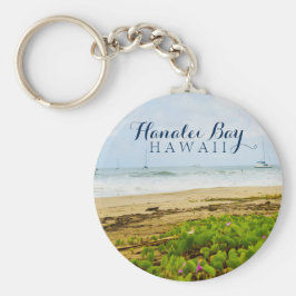 Hanalei Bay Kauai Hawaii Beach & Boote Schlüsselanhänger