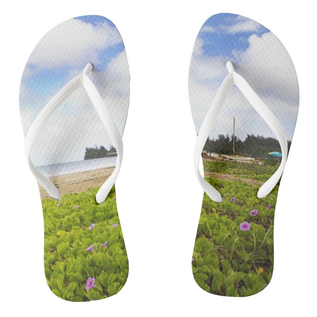 Hanalei Bay, Kauai Hawaii Beach Flip Flops (Fußbett)