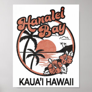 Hanalei Bay Kauai Hawaii Poster