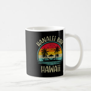 Hanalei, Bay Strand Hawaii Palme Familie Sommer  Kaffeetasse