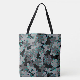 Hanalei Hawaii Hibiscus Camo Floral Beach sac